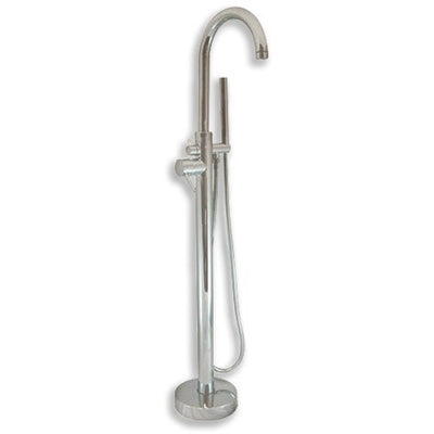 Cambridge Plumbing Modern Freestanding Tub Filler Faucet with Shower Wand - Affordable Cheap Freestanding Clawfoot Bathtubs Tub