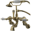 Kingston Brass CC461T Vintage Wall Mount Tub Filler with Adjustable Centers - Affordable Cheap Freestanding Clawfoot Bathtubs Tub