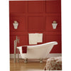 Giagni Hawthorne 60" White Slipper Tub with Drain Freestanding Clawfoot Bathtubs Front View in Bathroom