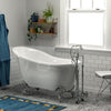Barclay Dorchester 55" Premium Acrylic Slipper Clawfoot Freestanding Tub