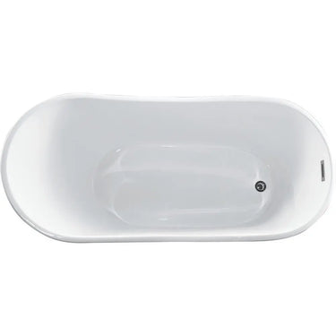 Freestanding Tub with End Drain Placement