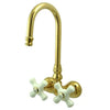 Kingston Brass CC79T Vintage 3-3/8" Wall Mount Tub Filler