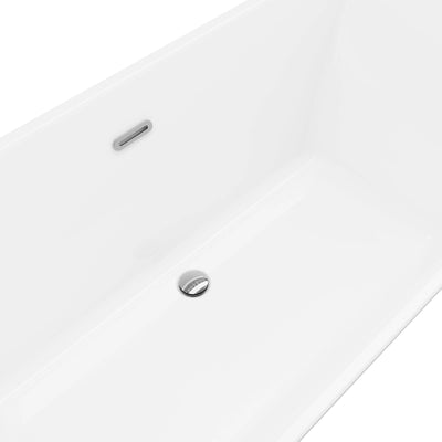 A & E Bath and Shower Abzu Acrylic 67" Premium Acrylic Rectangular Freestanding Tub A & E Bath and Shower