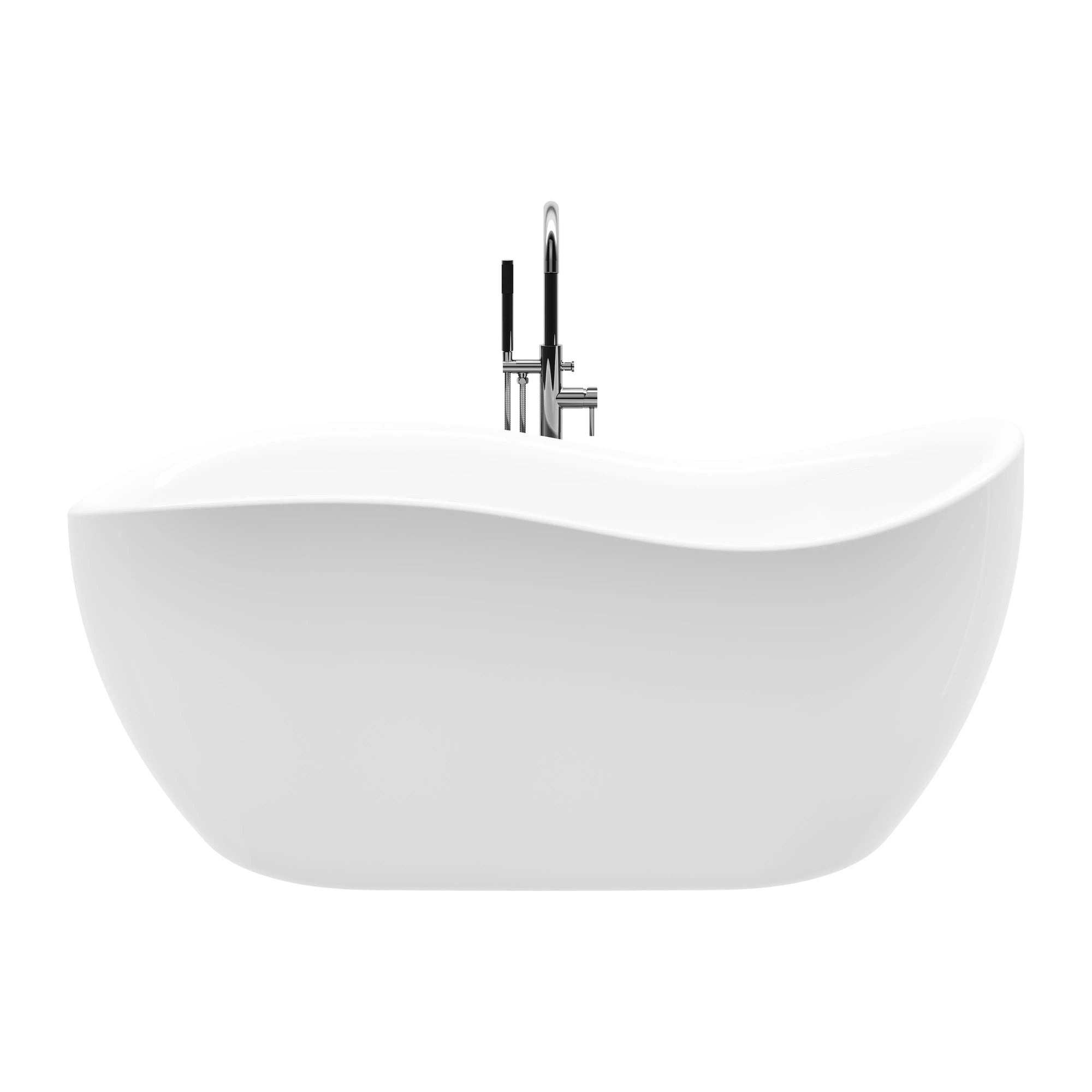 A & E Bath and Shower Axel 68" Premium Acrylic Oval Freestanding Bathtub A & E Bath and Shower