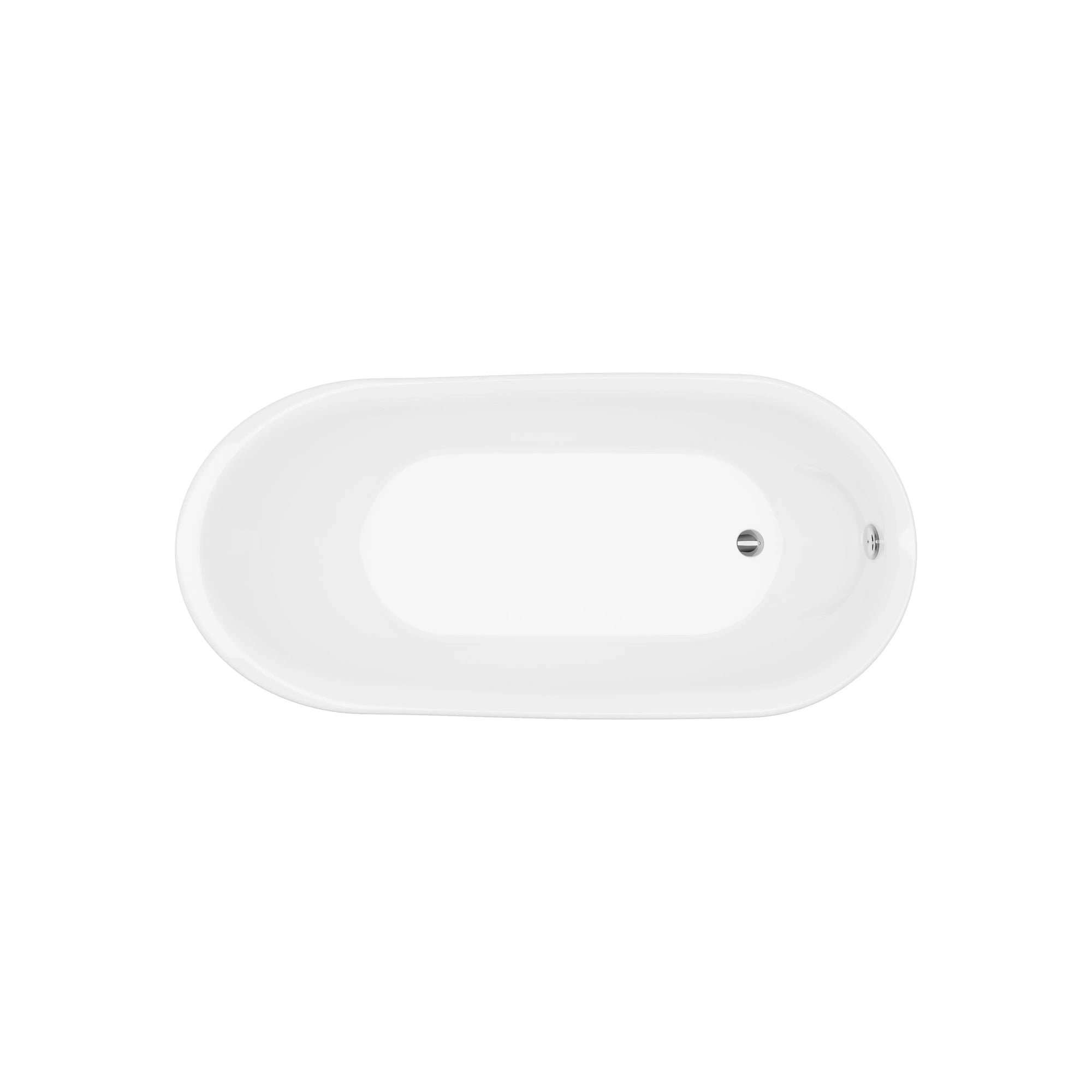 A & E Bath and Shower Axel 68" Premium Acrylic Oval Freestanding Bathtub A & E Bath and Shower