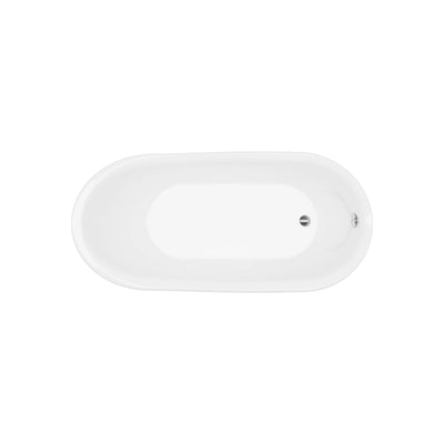 A & E Bath and Shower Axel 68" Premium Acrylic Oval Freestanding Bathtub A & E Bath and Shower
