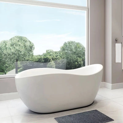 A & E Bath and Shower Axel 68" Premium Acrylic Oval Freestanding Bathtub A & E Bath and Shower