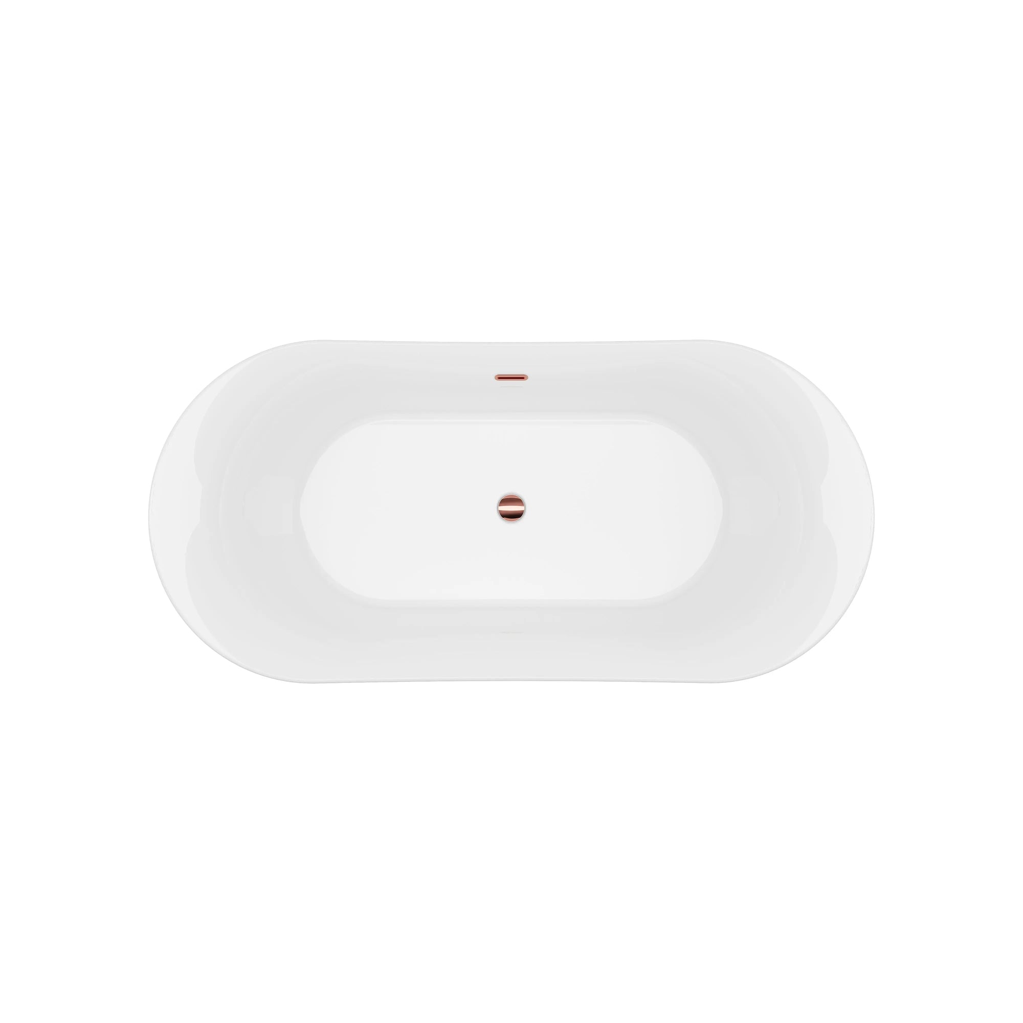 A & E Bath and Shower Axel 68" Premium Acrylic Oval Freestanding Bathtub A & E Bath and Shower
