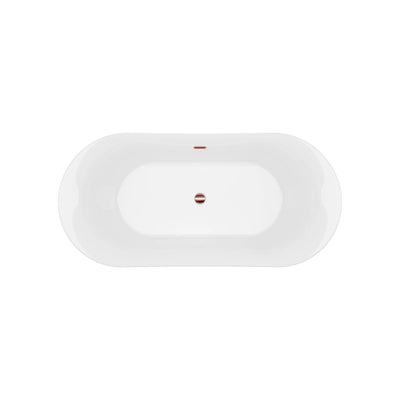 A & E Bath and Shower Axel 68" Premium Acrylic Oval Freestanding Bathtub A & E Bath and Shower