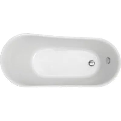 A & E Bath and Shower Dorya Acrylic 69" Premium All-in-One Clawfoot Freestanding Tub Kit