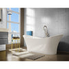 A & E Bath and Shower Evita Solid Surface Resin 69" Premium Oval Freestanding Soaking Tub