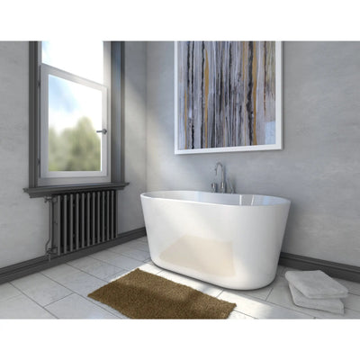 A & E Bath and Shower Retro Acrylic Small 56" Premium Oval Freestanding Tub A & E Bath and Shower