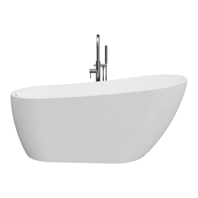 A & E Bath and Shower Riviera 59" Premium Oval Freestanding Bathtub A & E Bath and Shower