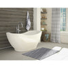 A & E Bath and Shower Salacia Acrylic 67" Premium All-in-One Oval Freestanding Tub Kit