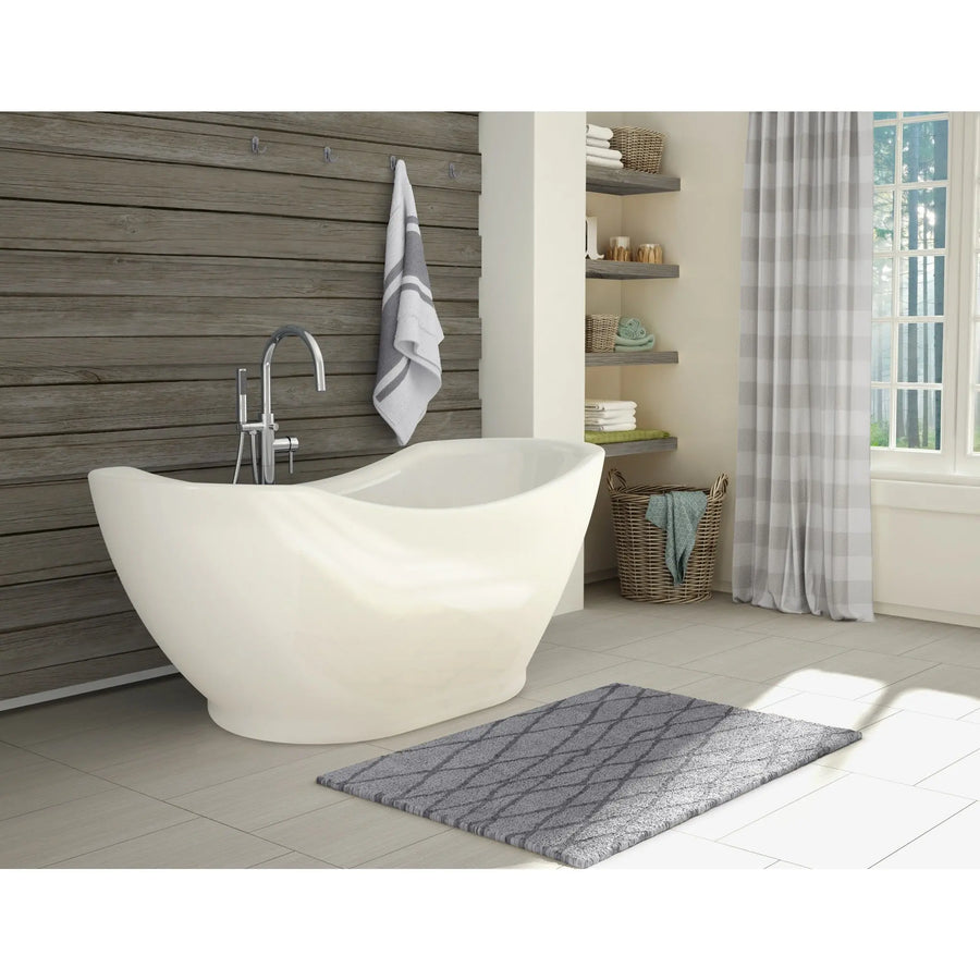A & E Bath and Shower Salacia Acrylic 67" Premium All-in-One Oval Freestanding Tub Kit