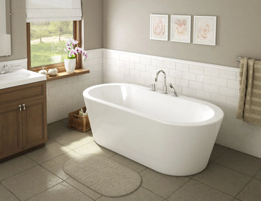 A & E Bath and Shower Una Acrylic 71" Premium Oval Freestanding Tub A & E Bath and Shower