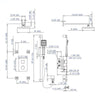 ALFI Brand AB2287 3 Way Thermostatic Shower Set with Body Sprays Alfi Trade Inc