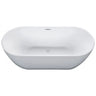 ALFI Brand AB8839 67 Inch White Oval Acrylic Freestanding Soaking Bathtub Alfi Trade Inc