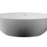 ALFI Brand AB9941 67" Matte White Oval Solid Surface Tub