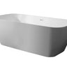 ALFI brand AB9952 67" White Rectangular Solid Surface Smooth Resin Soaking Bathtub Alfi Trade Inc