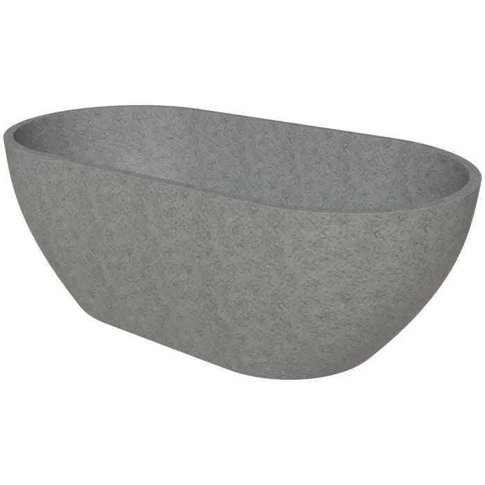 ALFI Brand ABCO59TUB 59" Solid Concrete Oval Freestanding Bathtub Alfi Trade Inc