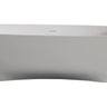 ALFI brand AB9980 67" White Matte Solid Surface Resin Freestanding Bathtub Alfi Trade Inc