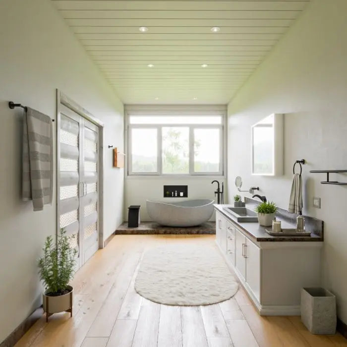 ALFI brand ABCO63TUB 63" Solid Concrete Gray Matte Oval Bathtub Alfi Trade Inc