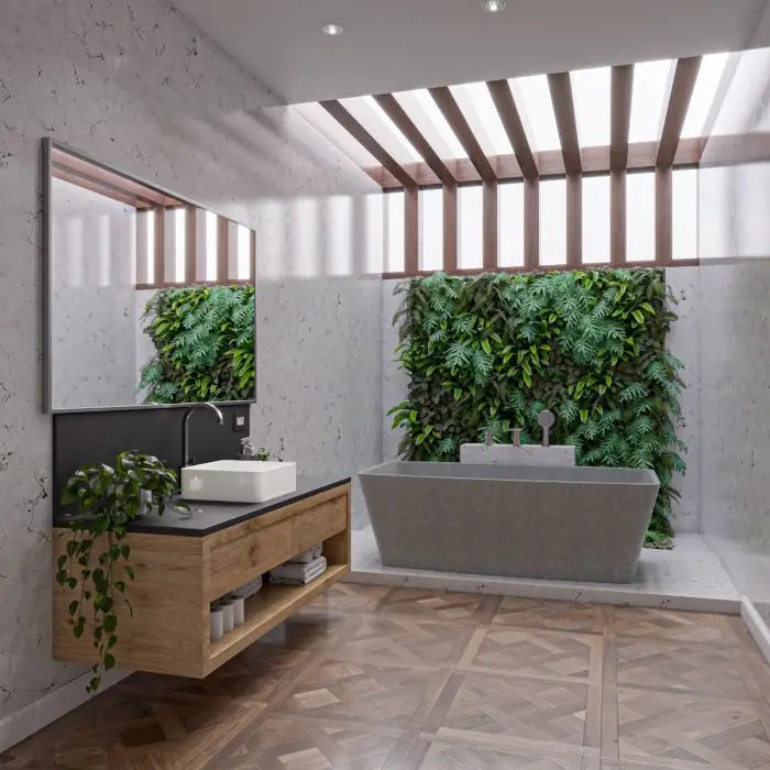 ALFI brand ABCO71TUB 71" Solid Concrete Rectangular Freestanding Bathtub Alfi Trade Inc