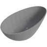 ALFI brand ABCO72TUB 72" Solid Concrete Tear Drop Freestanding Bathtub Alfi Trade Inc