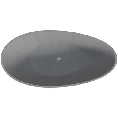 ALFI brand ABCO72TUB 72" Solid Concrete Tear Drop Freestanding Bathtub Alfi Trade Inc