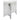 ANZZI Aegis Series FT-AZ082 5.7 ft. Acrylic Center Drain Freestanding Bathtub in Glossy White - side view