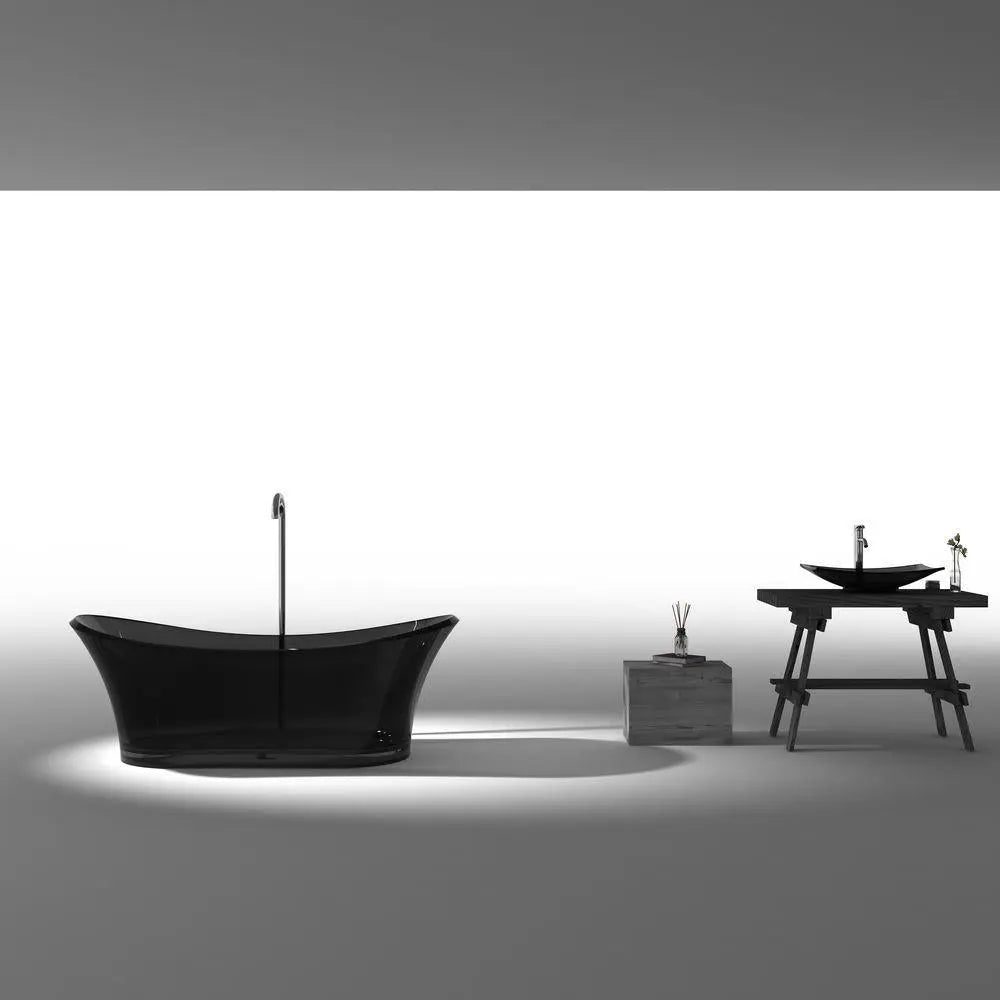 SEPARATE BATH & TODAYFUL　Chill Out Set ANZZI Azul Series 5.8 ft. Man-Made Stone Center Drain