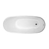 ANZZI Bouie Series FT-AZ069 5.68 ft. Freestanding Bathtub in Caiman Skin