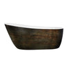 ANZZI Bouie Series FT-AZ069 5.68 ft. Freestanding Bathtub in Caiman Skin