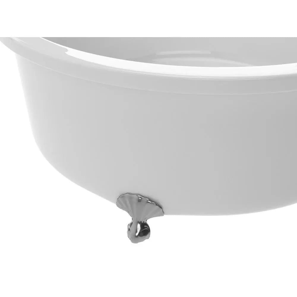 ANZZI Cantor Series FT-AZ302 4.9 ft. Acrylic Round Wide Tub with Claw Feet