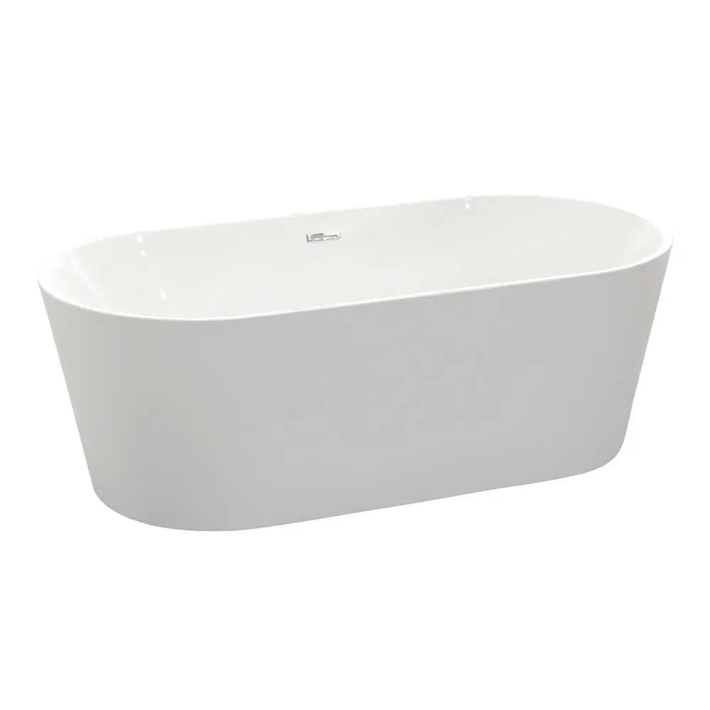 ANZZI Chand Series FT-AZ098 5.58 ft. Freestanding Bathtub in White