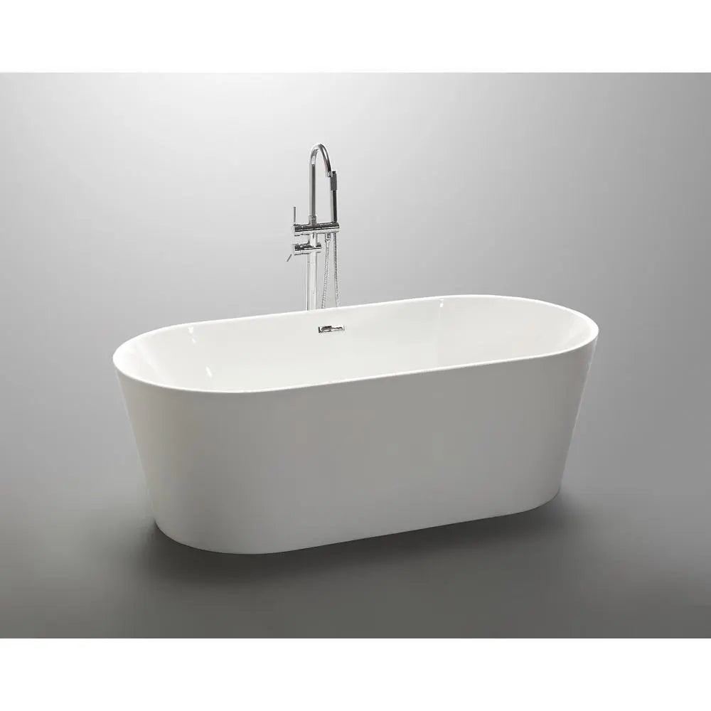 ANZZI Chand Series FT-AZ098 5.58 ft. Freestanding Bathtub in White