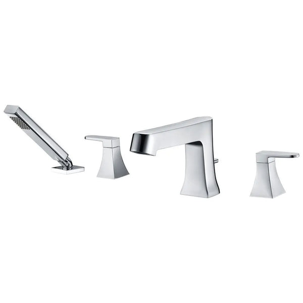 ANZZI Cove Series FR-AZ174 2-Handle Deck-Mount Roman Tub Faucet