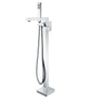 ANZZI Dawn Series FS-AZ0028 2-Handle Freestanding Claw Foot Tub Faucet with Hand Shower - side view