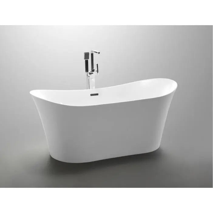 ANZZI Eft Series FT-AZ096 5.58 ft. Freestanding Bathtub in White