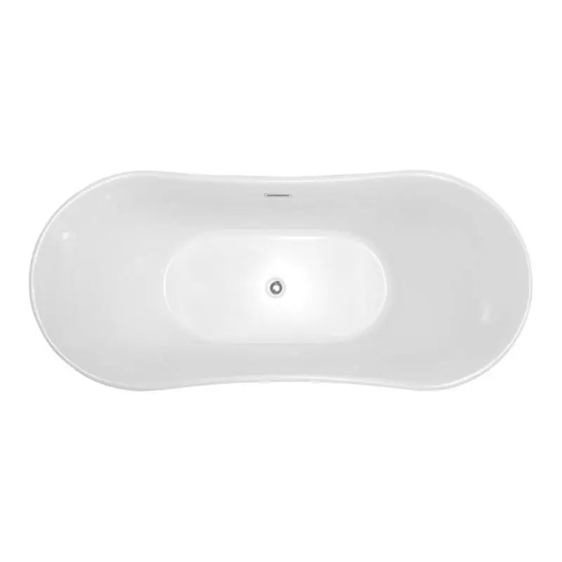 ANZZI Eft Series FT-AZ096 5.58 ft. Freestanding Bathtub in White