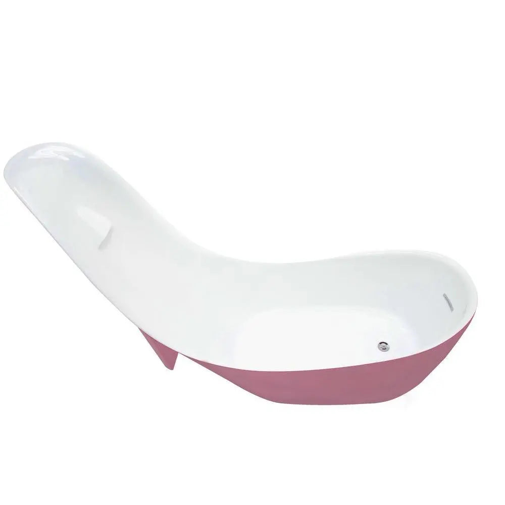 ANZZI Gala Series 6.7 ft. Acrylic Reversible Drain Freestanding Bathtub
