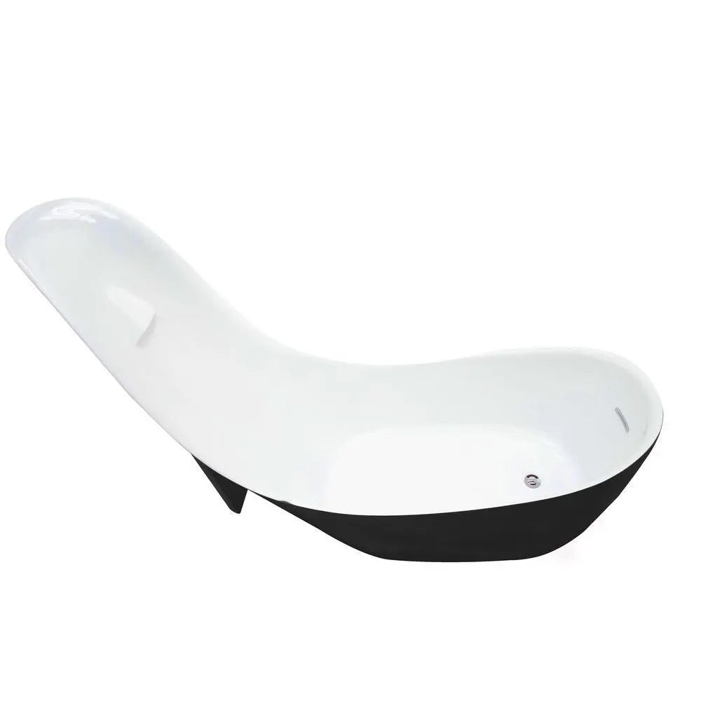 ANZZI Gala Series 6.7 ft. Acrylic Reversible Drain Freestanding Bathtub