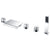 ANZZI Guaira Series FR-AZ044CH 3-Handle Deck-Mount Roman Tub Faucet