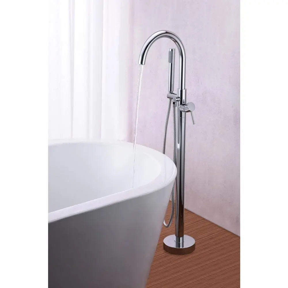 ANZZI Kros Series FS-AZ0025 2-Handle Freestanding Claw Foot Tub Faucet with Hand Shower