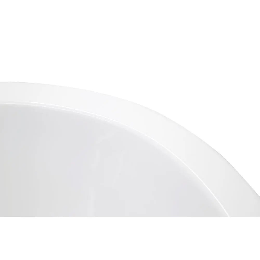 ANZZI Nimbus Series FT-AZ068 5.6 ft. Acrylic Center Drain Freestanding Bathtub in Glossy White SW Corp