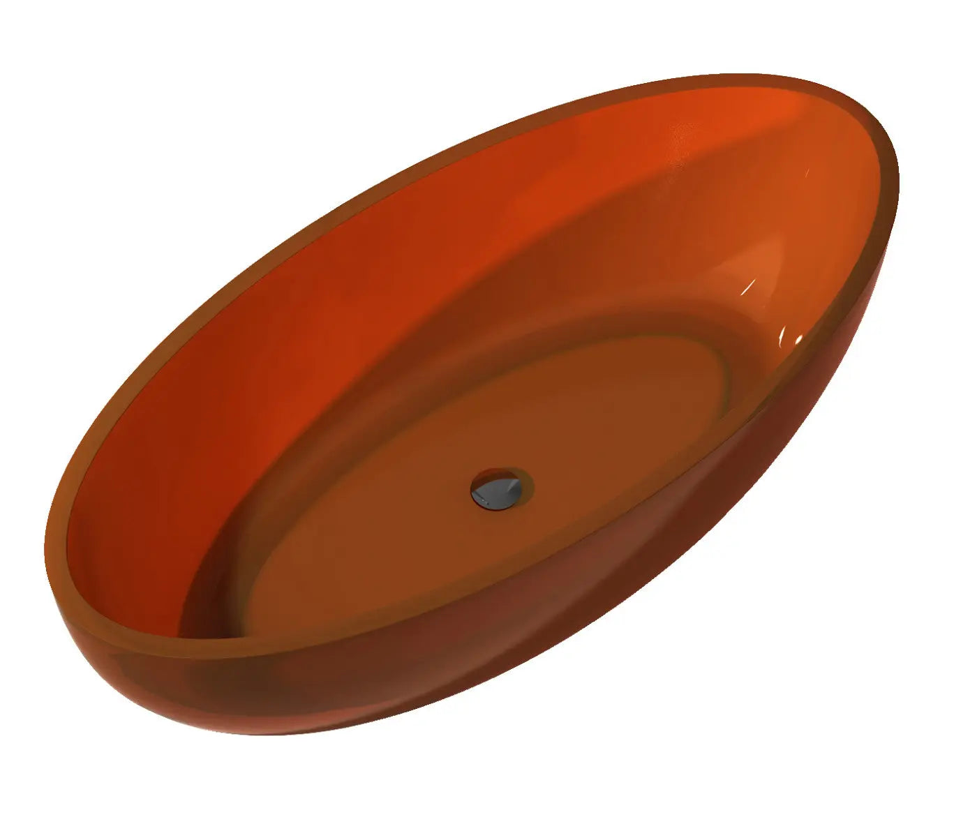 ANZZI Opal Series 5.6 ft. Man-Made Stone Center Drain Freestanding Bathtub SW Corp