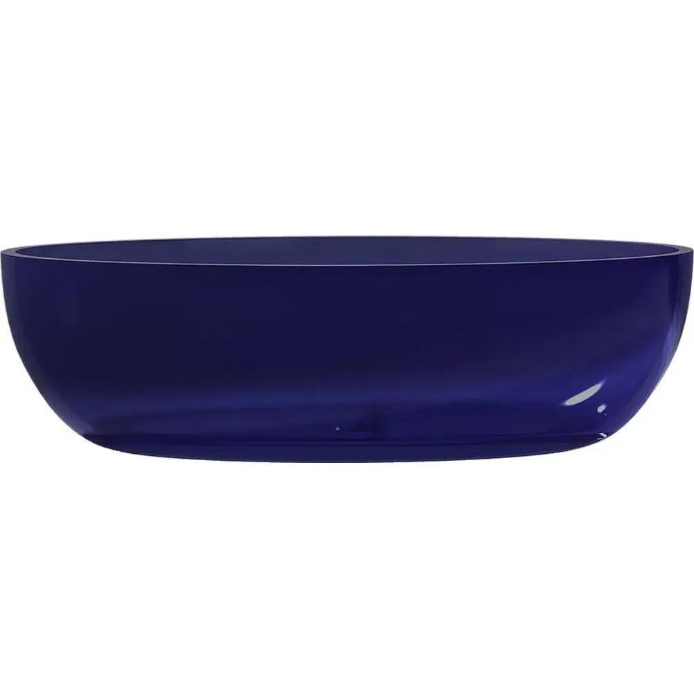 ANZZI Opal Series 5.6 ft. Man-Made Stone Center Drain Freestanding Bathtub SW Corp