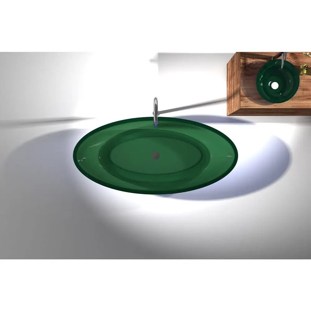 ANZZI Opal Series 5.6 ft. Man-Made Stone Center Drain Freestanding Bathtub SW Corp