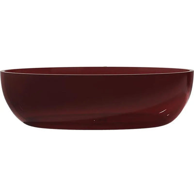 ANZZI Opal Series 5.6 ft. Man-Made Stone Center Drain Freestanding Bathtub SW Corp
